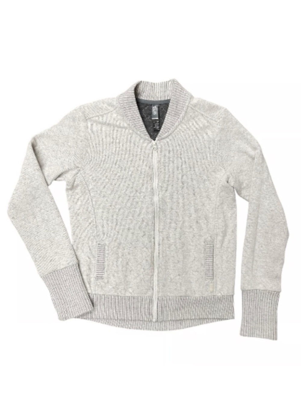 Mountain Hardwear - Sarafin Wool Blend Quilted Zip Bomber Sweater Jacket - Large